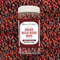 Gedroogde wilde rozenbottels