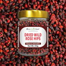 Gedroogde wilde rozenbottels