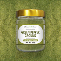 Groene peper gemalen